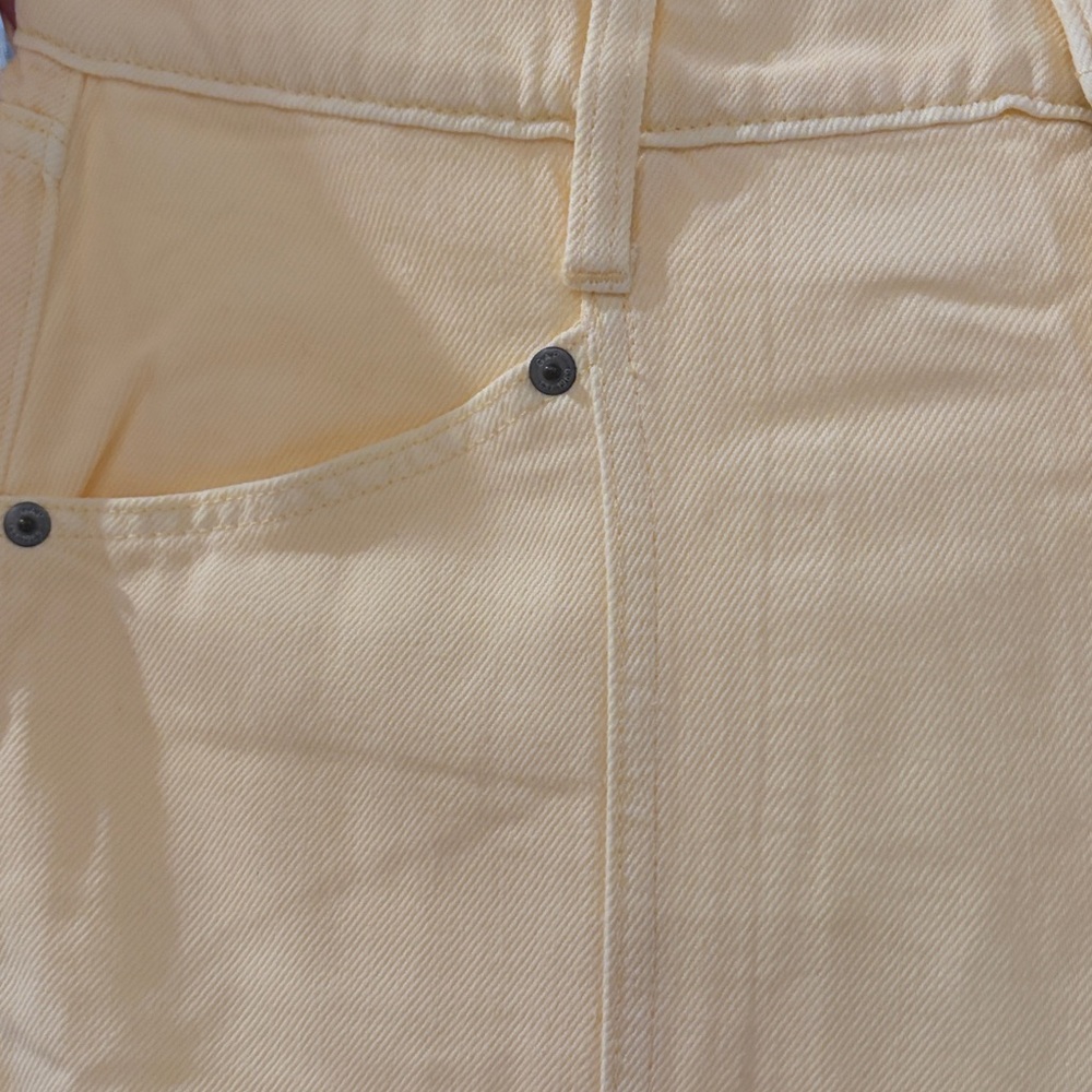 GAP Yellow Mid Rise SuperSoft Baggy Utility Jeans/NWT/Size: 8/29 - Picture 16 of 16